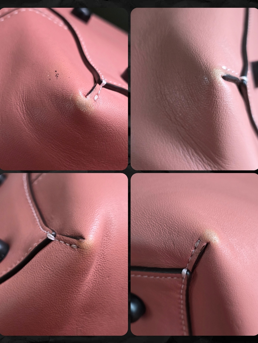 Coach 1941 59983 Dakota Satchel Whipstitch Pink Melon Leather Bag - Picture 10 of 16